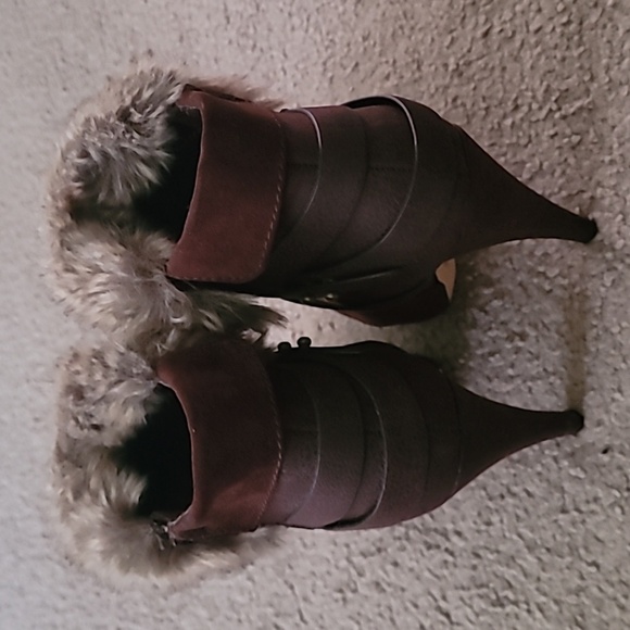 Brown Suede Express Booties - Picture 3 of 4